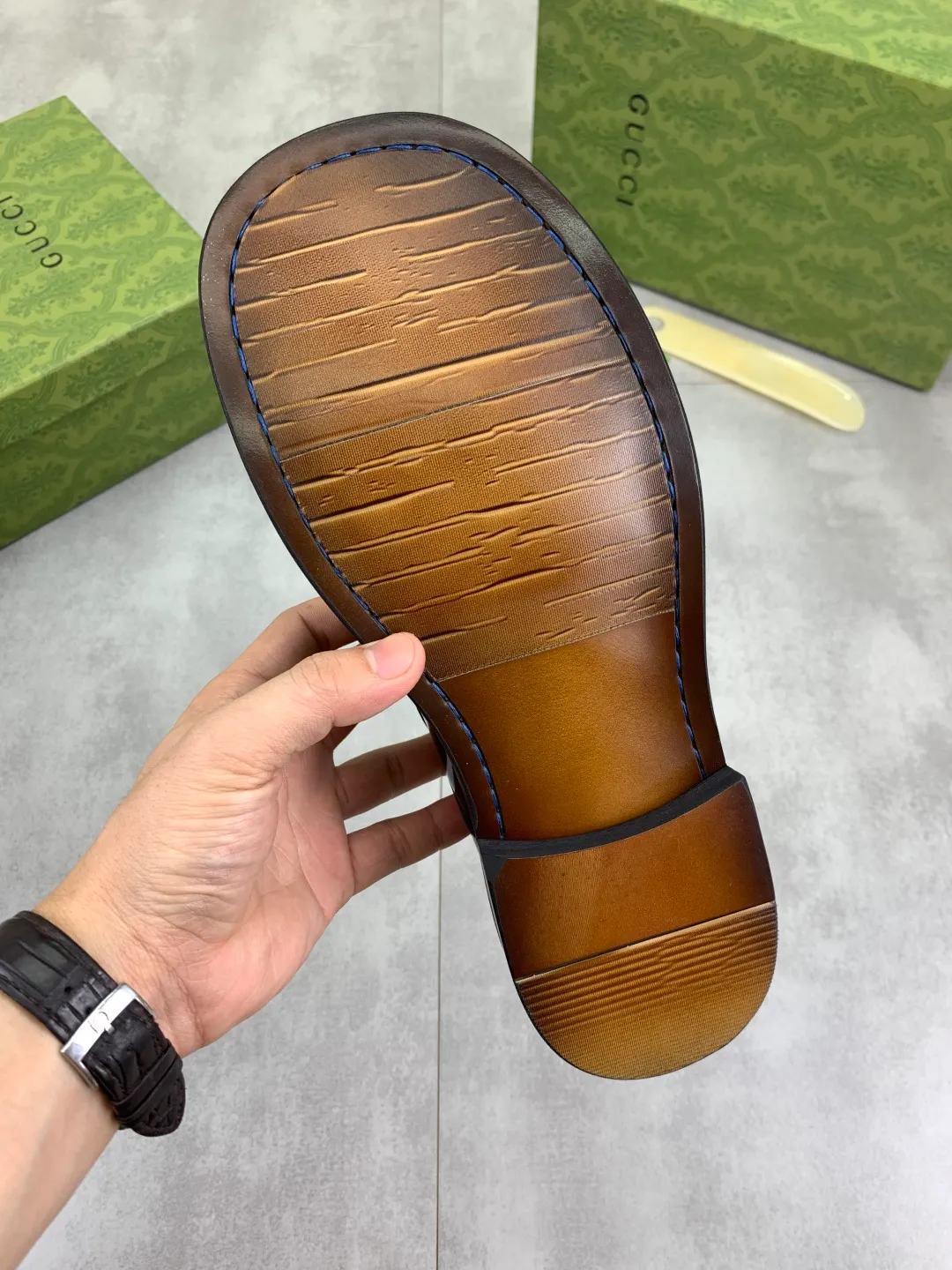 Men's Men's Shoes 💰P580 [New Style] 💰💎💎💎 [Gucci] GUCCI high-end men's formal business leather shoes, original order 1:1! Original imported high-end calfskin, original metal buckle, imported first-layer pigskin lining for feet, original high-end outsole, men's shoe size: 38-44